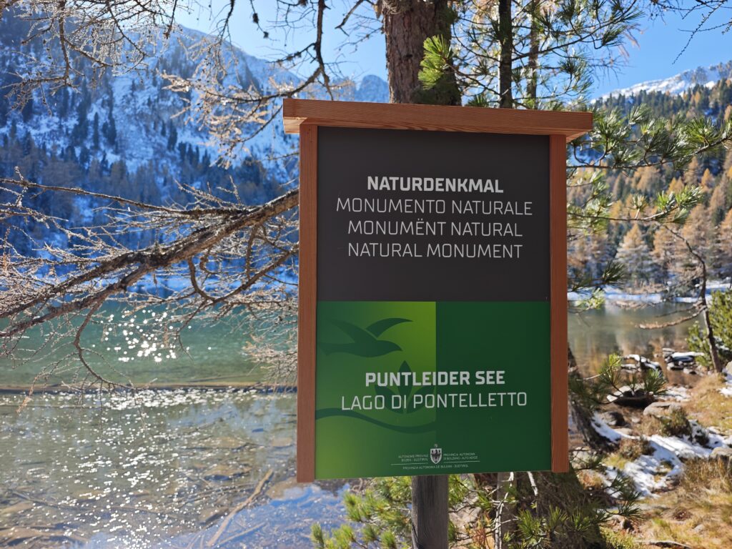 Der Puntleider See ist ein Naturdenkmal