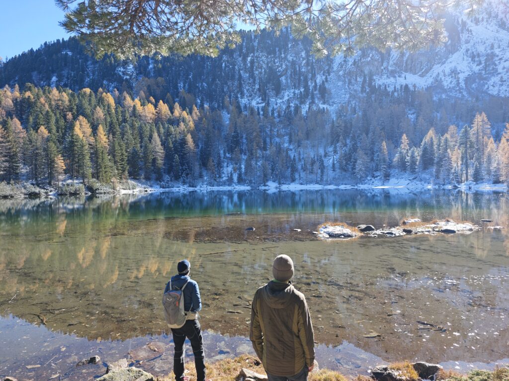 Blick über den Puntleider See