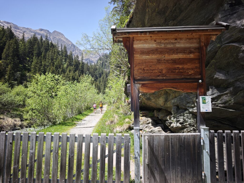 Eingang in die Burkhardklamm